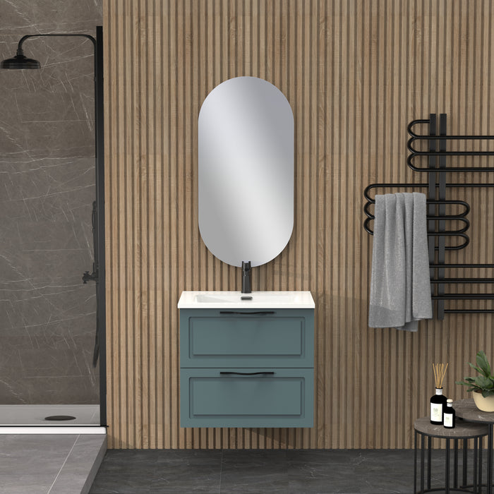 Banyetti  Matador 600mm Ocean Blue Wall Hung Vanity Unit Including Basin