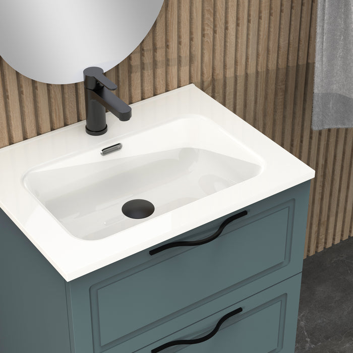 Banyetti  Matador 600mm Ocean Blue Wall Hung Vanity Unit Including Basin