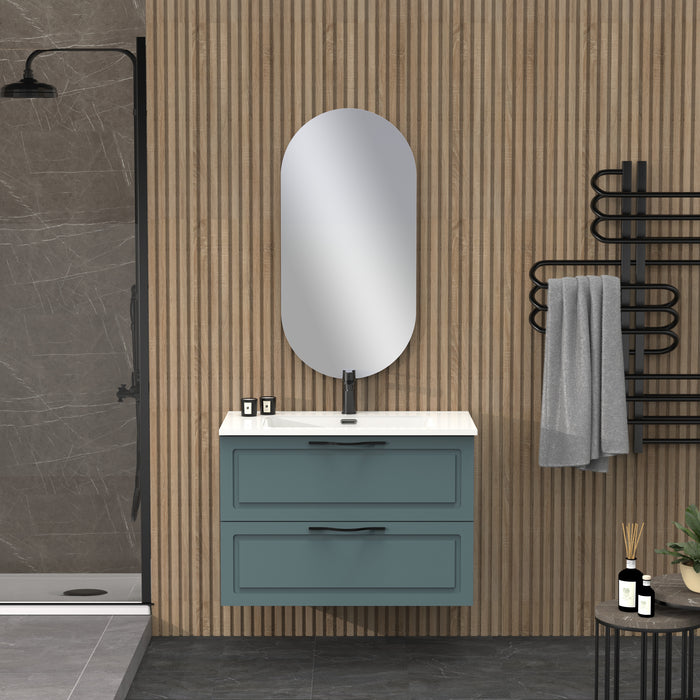 Banyetti Matador 800mm Ocean Blue Wall Hung Vanity Unit