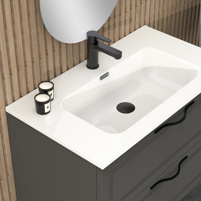 Banyetti Matador 800mm Matt Grey Wall Hung Vanity Unit