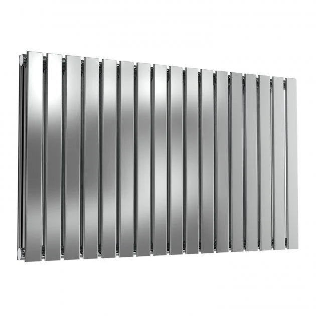 Flox Horizontal Double Stainless Steel Radiator - 600mm x 590mm