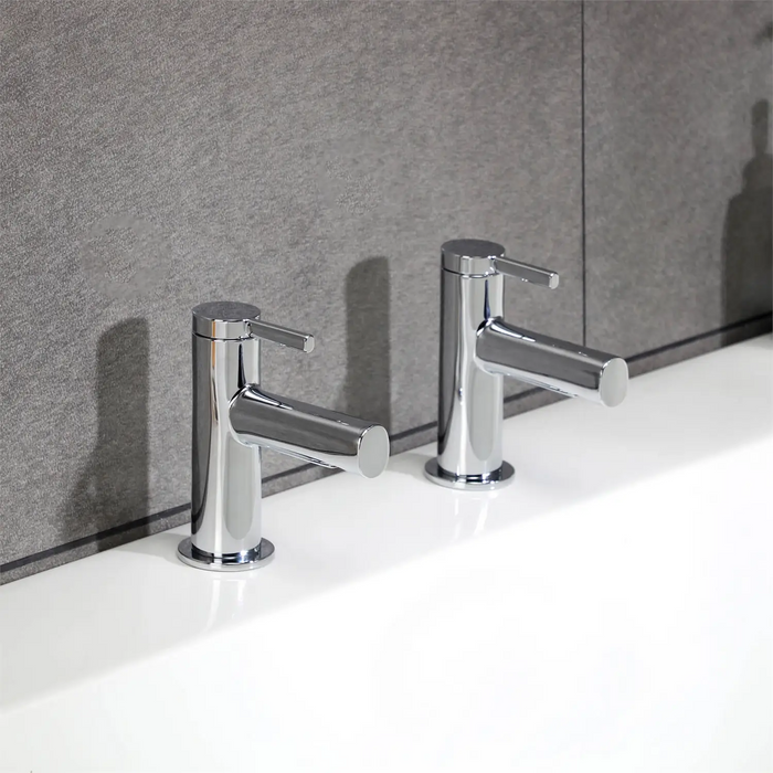 Glenoe Basin Pillar Taps - Chrome