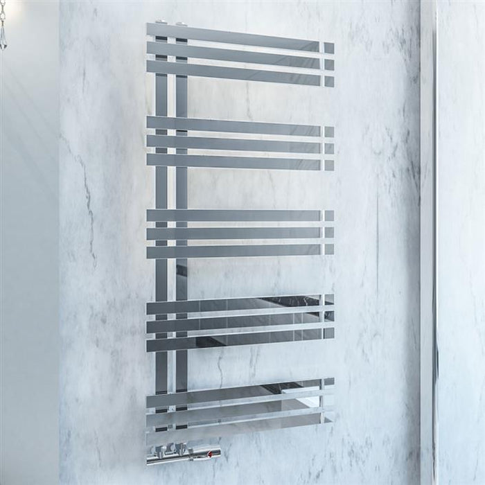 Rizano Stainless Steel Polished Towel Radiator 1000 x 500mm