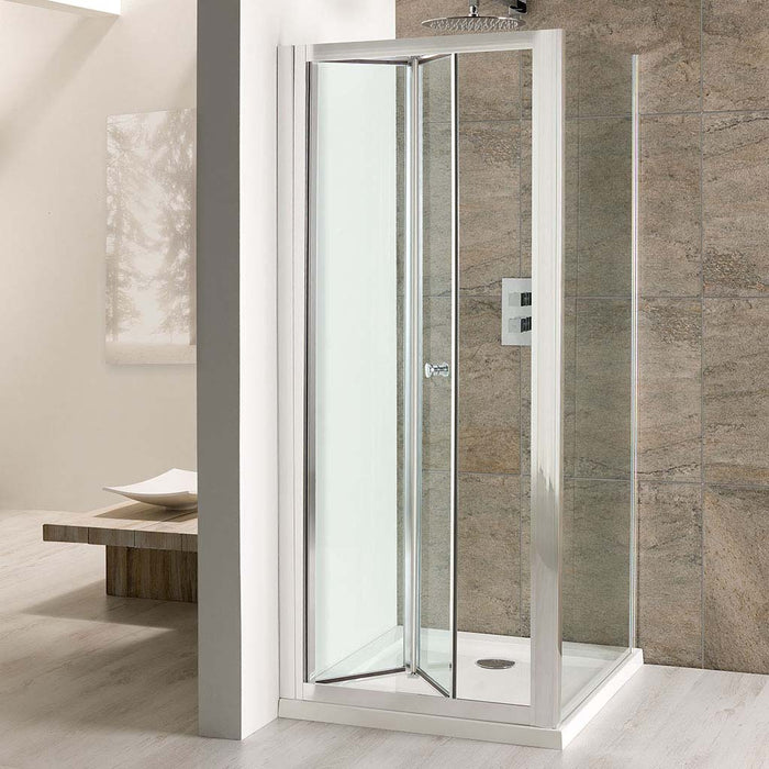 Volente Clear Bi-Fold Door 6mm Shower Enclosure 800mm