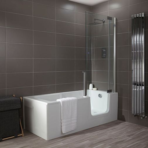 Harbour Right Hand Walk-In Shower Bath & Door - 1700 X 750mm — Wise ...