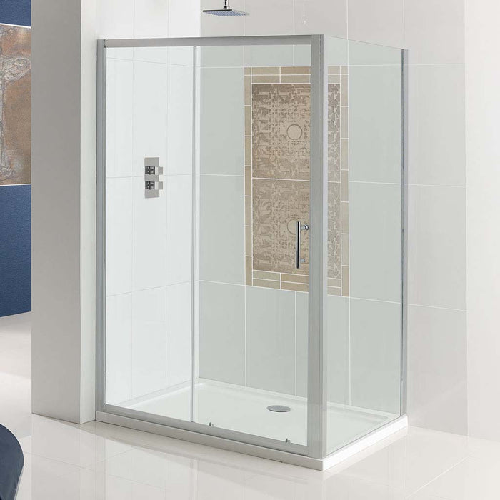 Vulcan Clear Sliding Door 5mm Shower Enclosure 1700mm