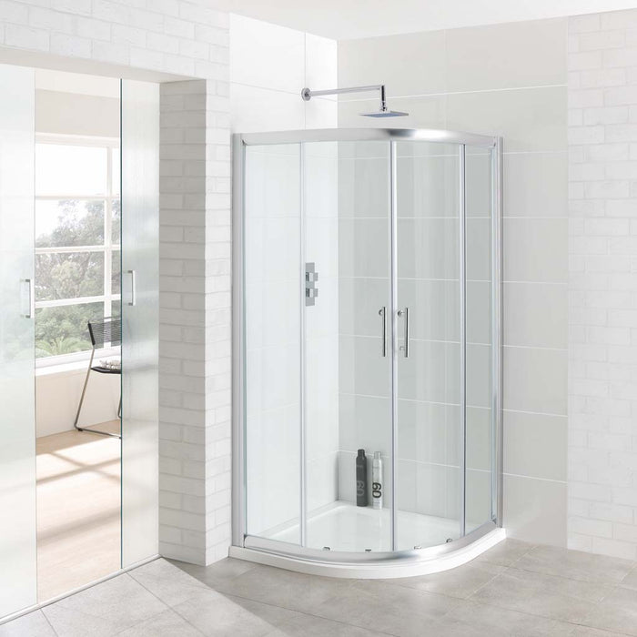 Vantage Chrome Quadrant 6mm Shower Enclosure 900mm