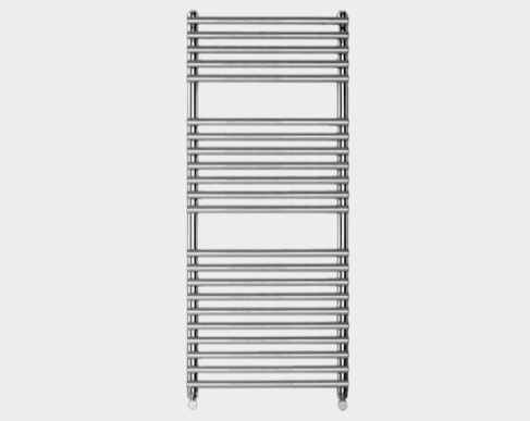 Tube Bathroom 1180 x 500 Radiator - Chrome