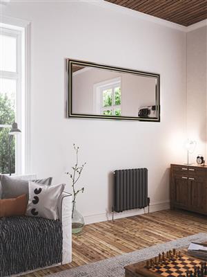 Rubano Matt Anthracite Horizontal Radiator 600 x 1103mm