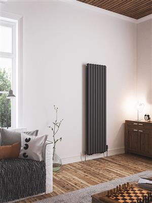 Rubano Gloss White Vertical Radiator 1800 x 383mm