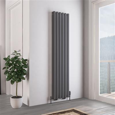 Tunstall Matt White Double Vertical Radiator 1800 x 280mm