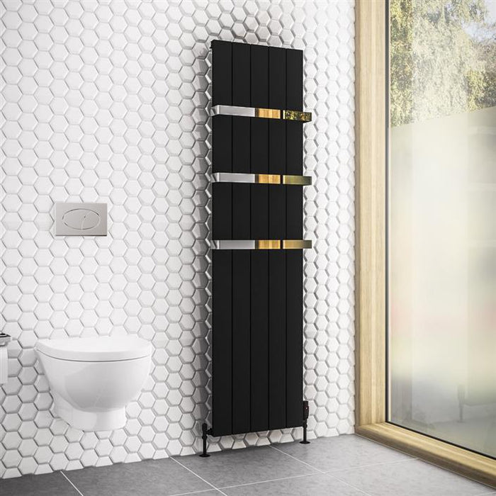 Rosano Matt Anthracite Aluminium Radiator 1800 x 280mm