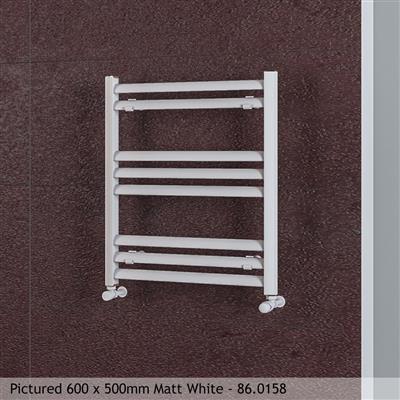 Velor Matt Anthracite Straight Towel Rail 1200 x 600mm