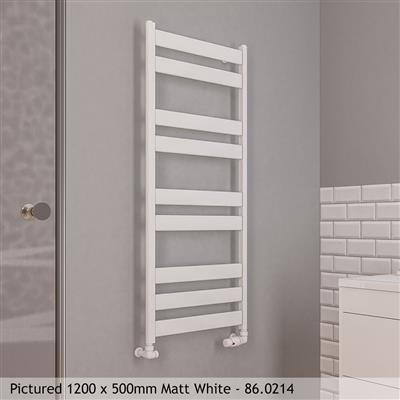 Pelago Matt Anthracite Towel Radiator Rail 1200 x 600mm