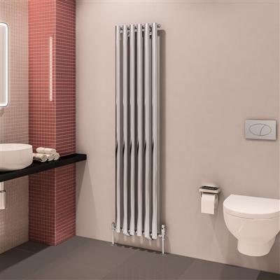 Tunstall Matt Black Vertical Radiator 1800 x 420mm