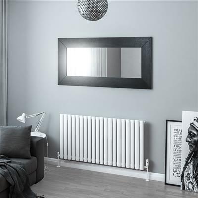 Tunstall Matt White Horizontal Radiator 600 x 589mm