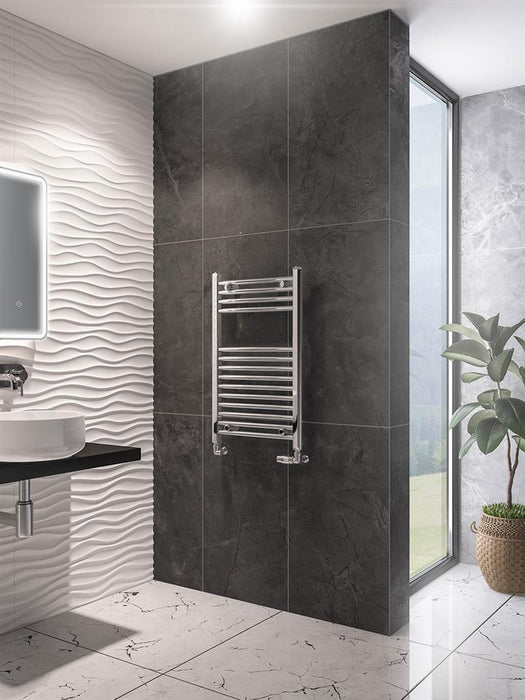 Wingrave Chrome Straight Towel Radiator 800 x 600mm