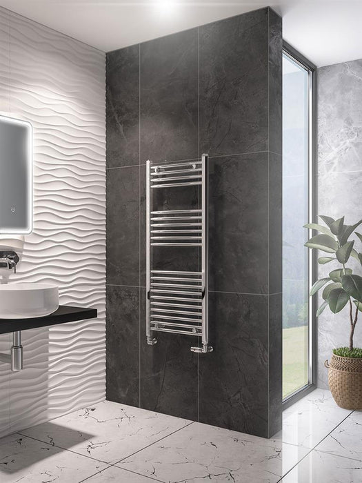 Wingrave Chrome Straight Towel Radiator 1200 x 500mm