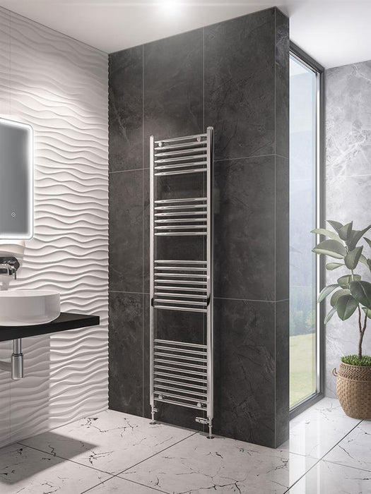 Wingrave Chrome Straight Towel Radiator 1800 x 500mm