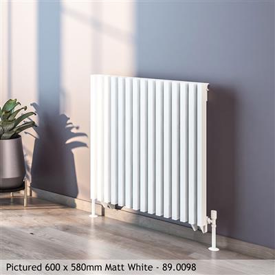 Rowsham Matt Anthracite Horizontal Radiator 600 x 1180mm