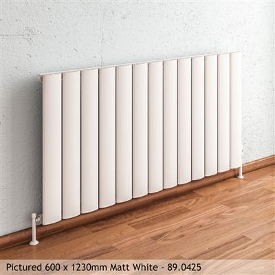 Malmesbury Matt Anthracite Horizontal Aluminium Radiator 600 x 850mm