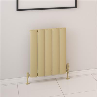 Malmesbury Matt Cappuccino Horizontal Aluminium Radiator 600 x 1420mm