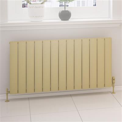 Malmesbury Matt Cappuccino Horizontal Aluminium Radiator 600 x 375mm