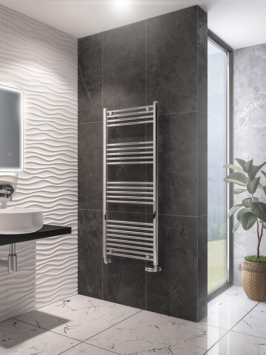 Wingrave Chrome Straight Towel Radiator 1400 x 600mm