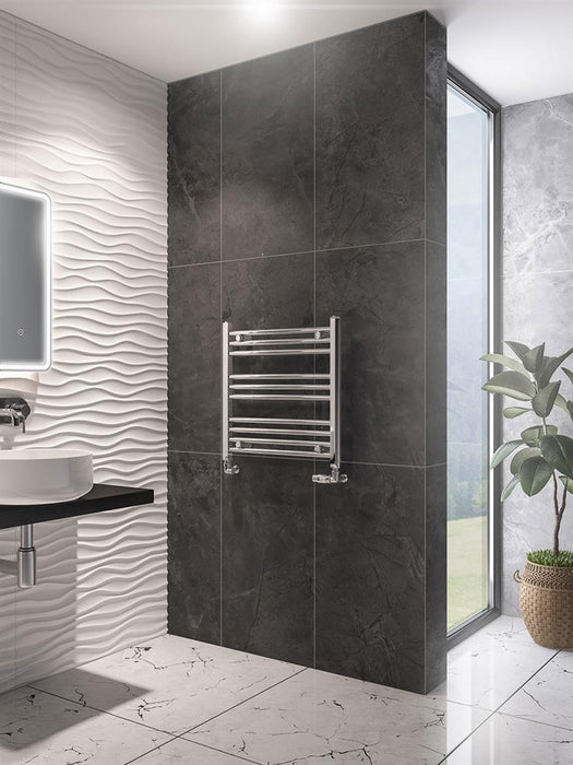 Wingrave Chrome Straight Towel Radiator 600 x 300mm