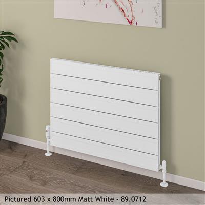 Berkeley Matt Grey Horizontal Aluminium Radiator 600 x 1400mm