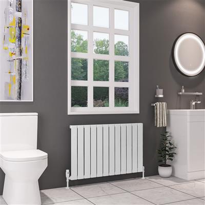 Deddington Gloss White Horizontal Radiator 600 x 550mm