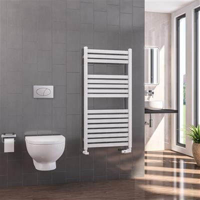 Defford Gloss White Towel Radiator 1800 x 500mm