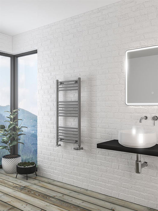 Wingrave Matt Grey Straight Towel Radiator 1000 x 500mm