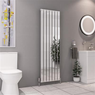 Deddington Chrome Vertical Radiator 1800 x 390mm