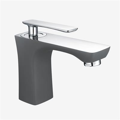 Helston Matt Textured Anthracite Mono Basin Mixer including Waste