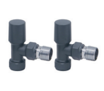 Anthracite Straight Radiator Valves