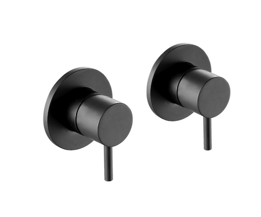 JTP VOS Noir Matt Black Wall Valves