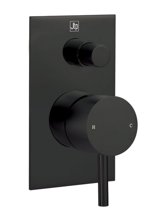 JTP VOS Noir Matt Black Single Lever Diverter Valve