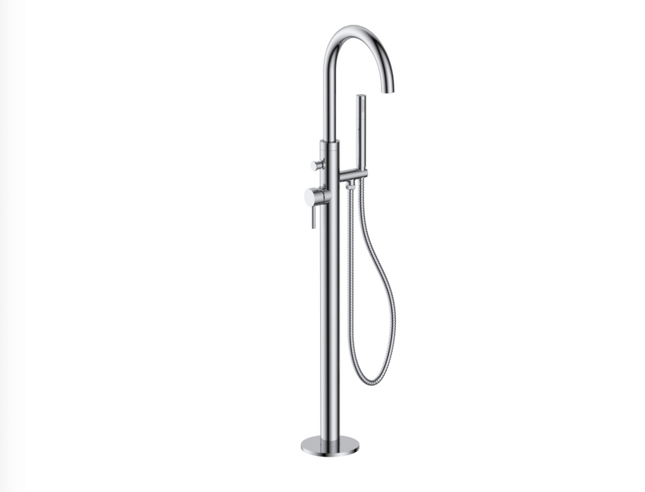 JTP Florence Chrome Floor Standing Single Lever Bath Shower Mixer