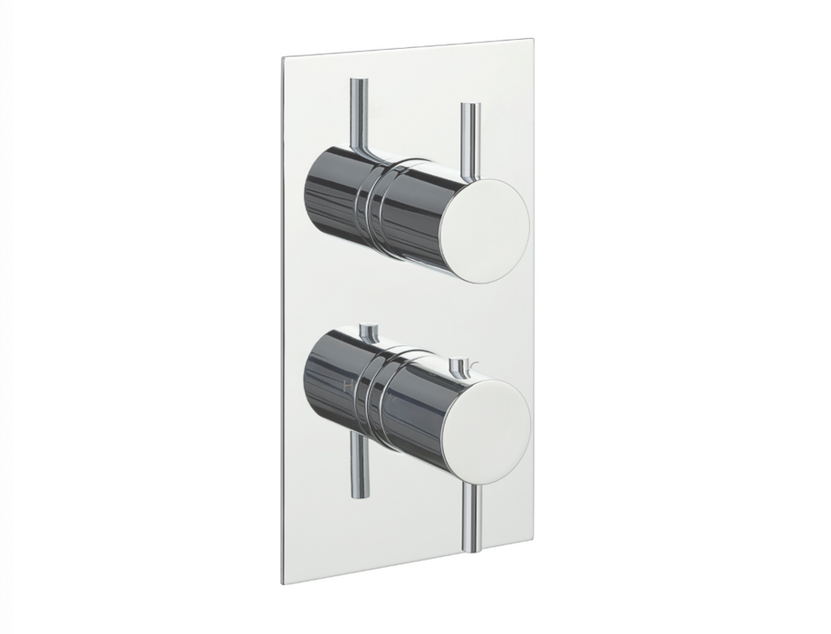 JTP Florence Chrome Thermostatic Concealed Outlet Shower Valve - Select Outlet