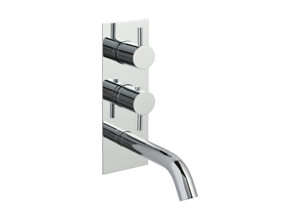 JTP Fonti Chrome Thermostatic 2 Outlet Shower Valve