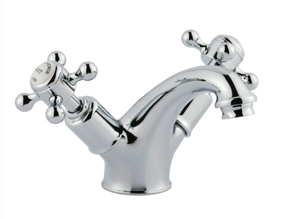 JTP Grosvenor Chrome Cross Basin Mixer