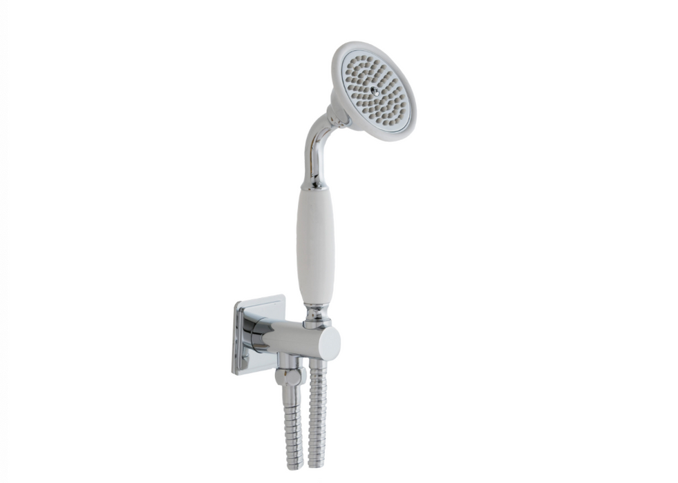 JTP Grosvenor Chrome Water Outlet and Holder with Hand Shower - Side Fixing