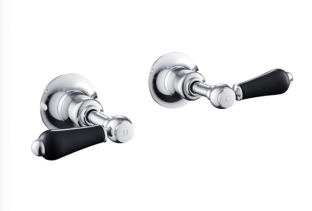 JTP Grosvenor Lever Black Edition Wall Valves