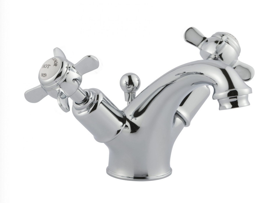 Grosvenor Pinch Chrome Basin Mixer with Pop Up Waste