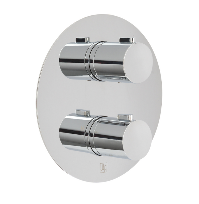 JTP Hugo Chrome Thermostatic Concealed Outlet Shower Valve - Select Outlet