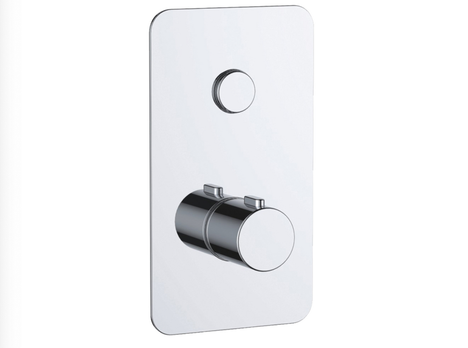 JTP Hugo Chrome Thermostat Outlet Touch - Select Outlet