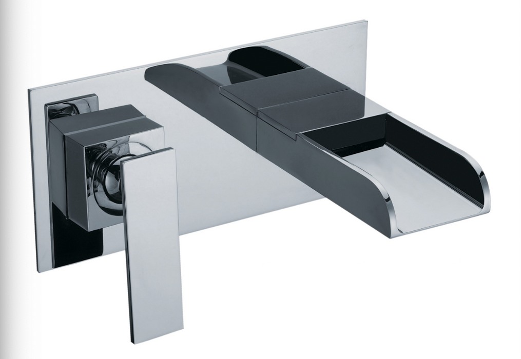 JTP Cascata Chrome Concealed Wall Mounted Basin Mixer