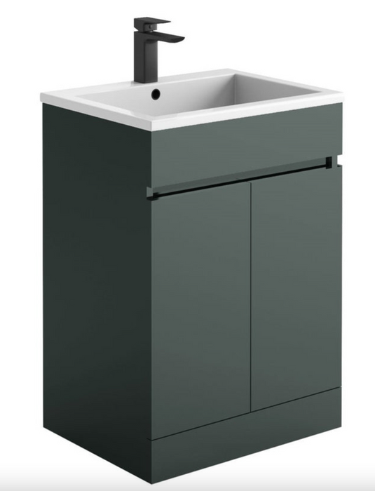 Empire Anthracite 600 Vanity Unit with Ceramic Basin