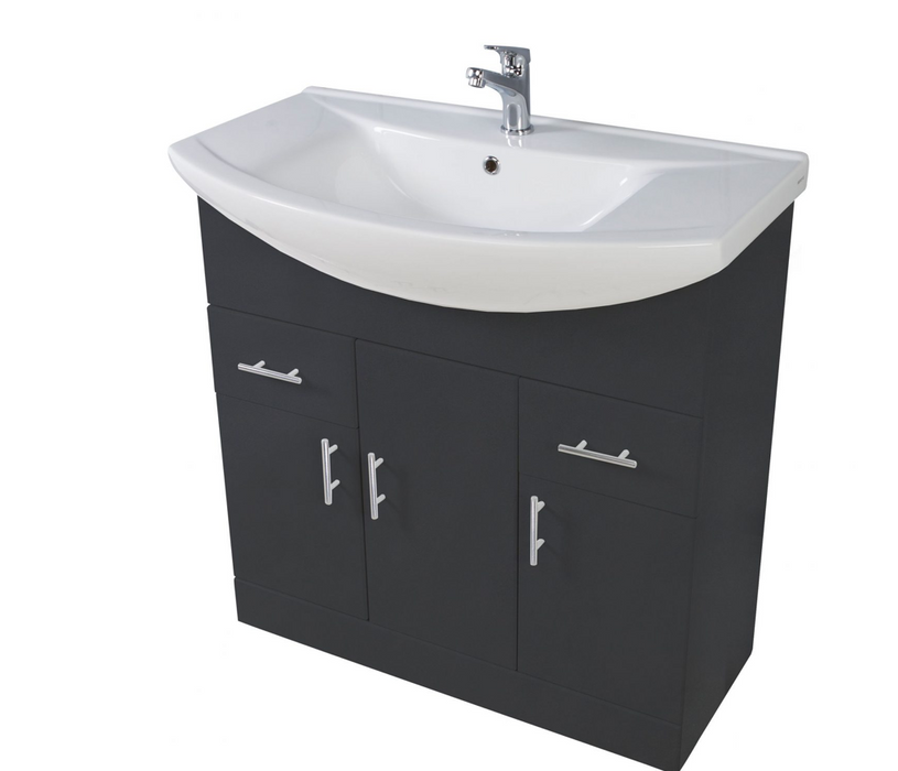 Lanza Polar White 550 Floor Cabinet with Basin